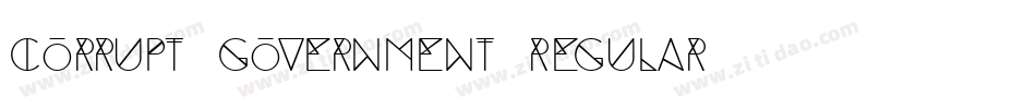 Corrupt Government Regular字体转换